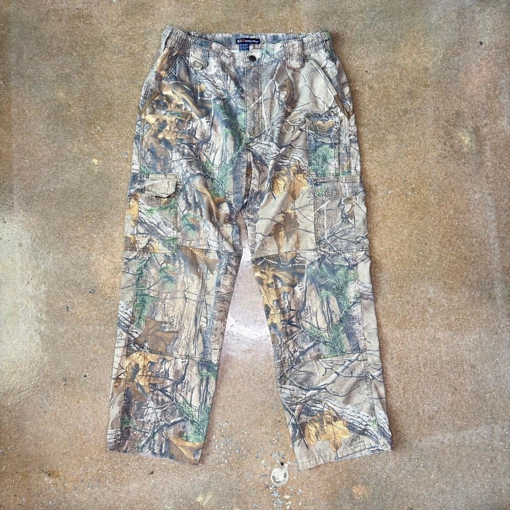 5.11 Tactical Realtree Camo Cargo Pants Mens 30x28 Hunting Outdoor Utility